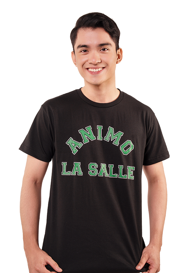 lasalle-university-bookstore-la salle-dlsu-gear-clothing-de la salle-greenarcher-archers-animo-animolasalle-ls--lsgh-green archer-store-delasalle-taft-2401-uaap-philippines-ph-black-dark gray-shirt