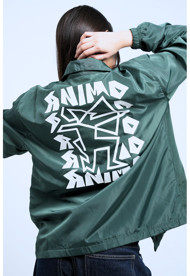 Green Archer Coach Jacket
