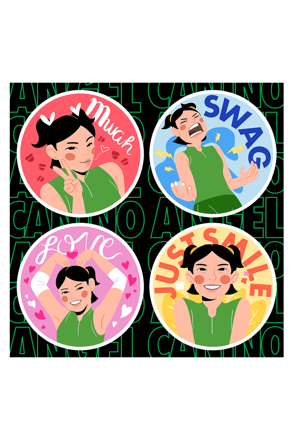 Angel Canino Sticker Set