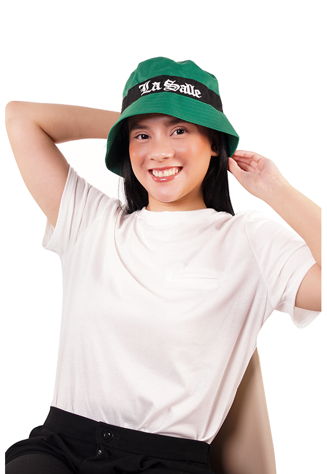 lasalle-university-bookstore-la salle-dlsu-gear-clothing-de la salle-greenarcher-archers-animo-animolasalle-ls--lsgh-green archer-store-delasalle-taft-2401-uaap-philippines-ph-hat-head-cap-head gear-green-black-bucket hat-hat-cap