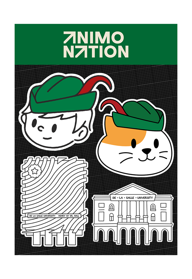La Salle Animeow Sticker Set